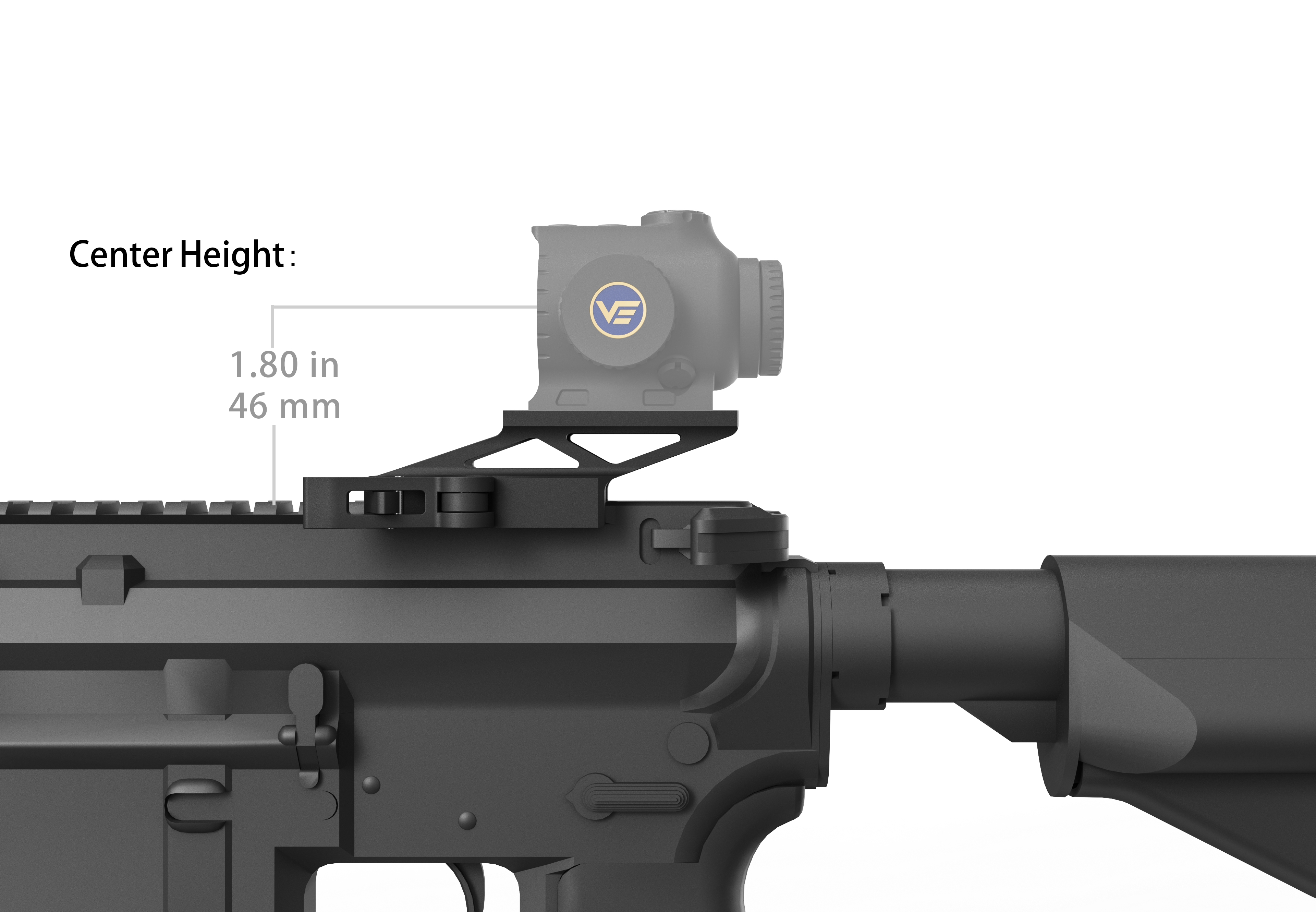 Vector Optics QD Cantilever RIS mount for T1 / RUM footprint